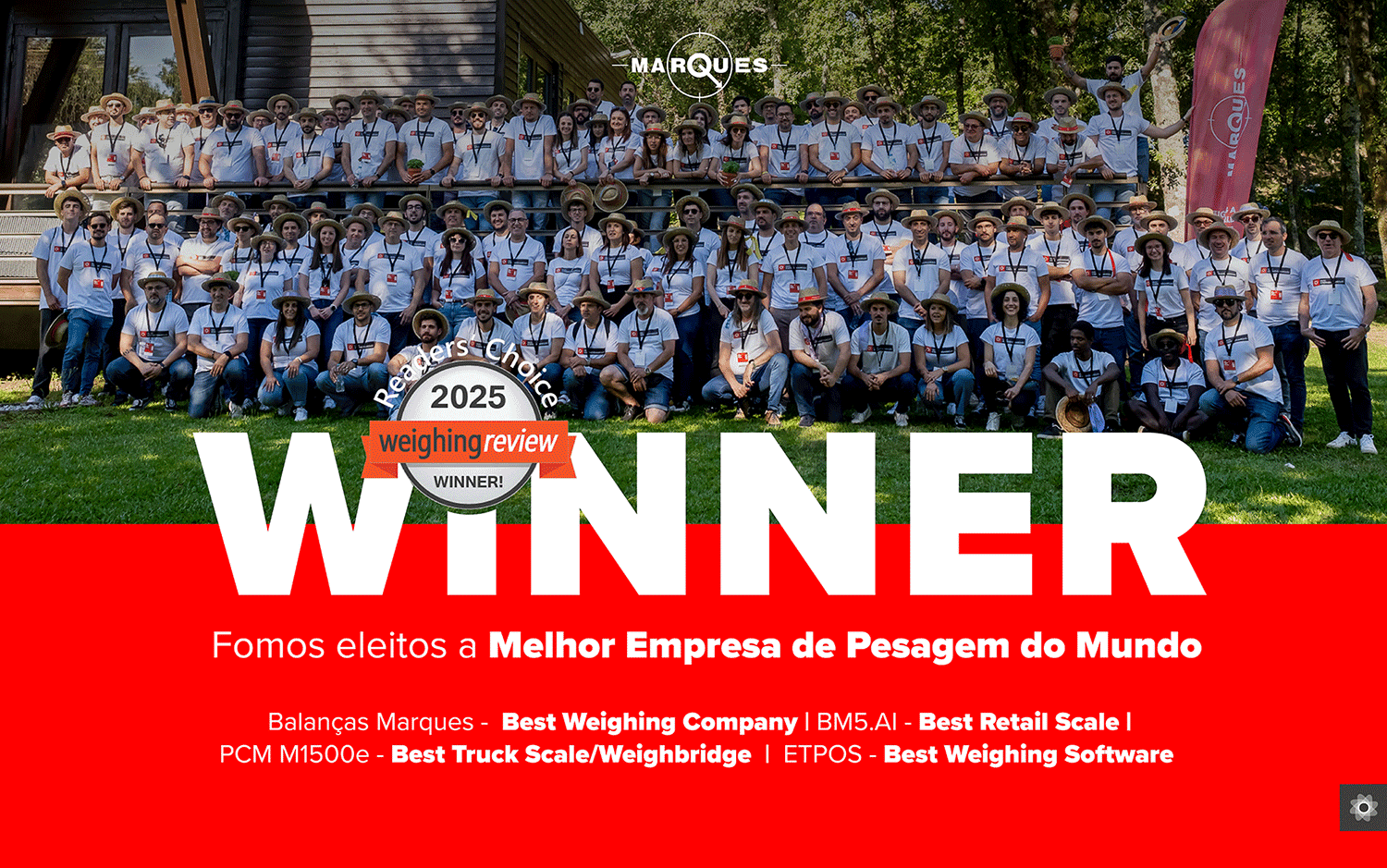 Balanças Marques conquista título de Melhor Empresa de Pesagem do Mundo pela quarta vez